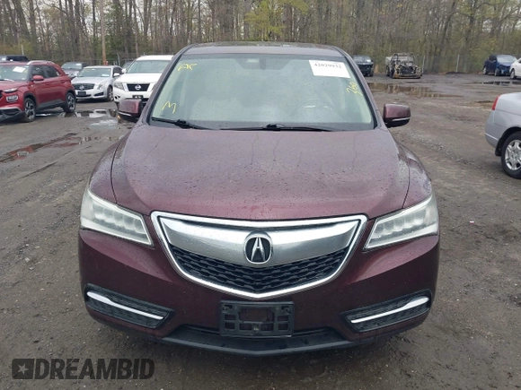 2016 Acura MDX with VIN 5FRYD4H2XGB037376, listed as a IAAI auction lot 42029932 with 139,055 mi miles. Bid and sale history available at carsss.com. Image 12.