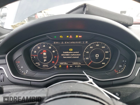 2017 Audi A4 Season of Audi Premium with VIN WAUDNAF47HN049517, listed as a Copart auction lot 44347415 with 109,739 mi miles and Salvage Title. Bid and sale history available at carsss.com. Image 9.