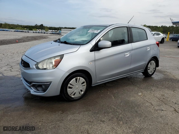 2017 Mitsubishi Mirage ES with VIN ML32A3HJ9HH018713, listed as a Copart auction lot 50985375 with 80,114 mi miles and Salvage Title. Bid and sale history available at carsss.com. Image 1.