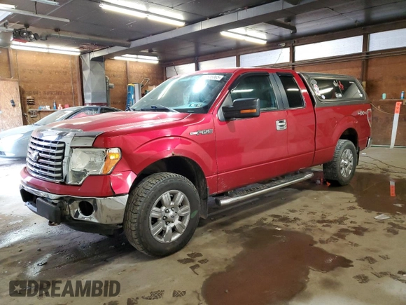 2012 Ford F-150 XL with VIN 1FTEX1EM5CFB00552, listed as a Copart auction lot 54605365 with 237,462 mi miles and Salvage Title. Bid and sale history available at carsss.com. Image 1.