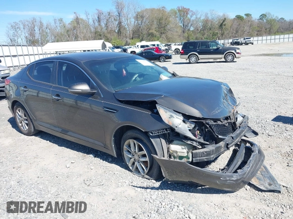 2013 Kia Optima LX with VIN 5XXGM4A74DG176057, listed as a IAAI auction lot 41826086 with 203,204 mi miles. Bid and sale history available at carsss.com. Image 1.