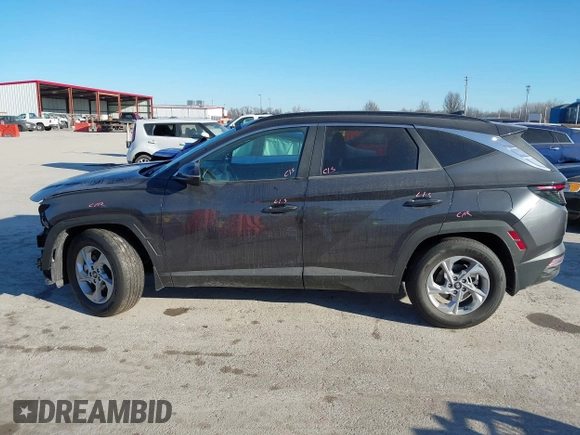 2022 Hyundai Tucson SEL with VIN 5NMJB3AEXNH108398, listed as a IAAI auction lot 41686201 with 46,670 mi miles. Bid and sale history available at carsss.com. Image 14.