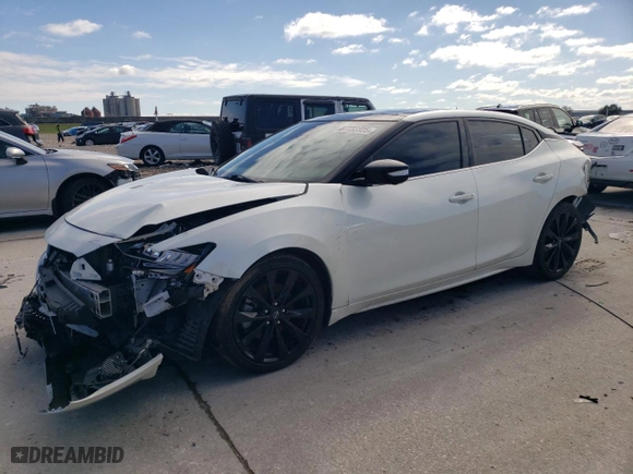 2023 Nissan Maxima SR with VIN 1N4AA6EV4PC504140, listed as a Copart auction lot 87732325 with 60,213 mi miles and Salvage Title. Bid and sale history available at carsss.com. Image 1.