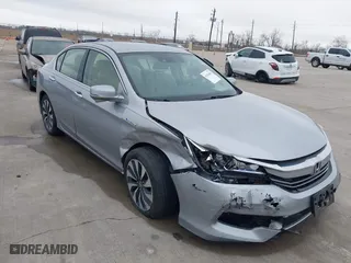2017 Honda Accord Hybrid with VIN JHMCR6F39HC002054, listed as a IAAI auction lot 41434443 with 107,590 mi miles. Bid and sale history available at carsss.com. Image 1.