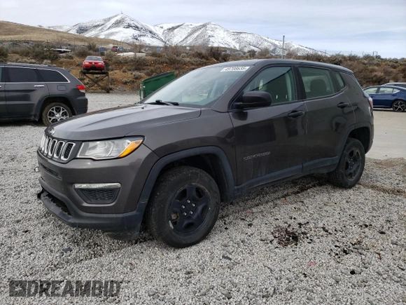 2021 Jeep Compass Sport with VIN 3C4NJDAB2MT516752, listed as a Copart auction lot 49708635 with 58,970 mi miles and Salvage Title. Bid and sale history available at DreamBid. Image 1.