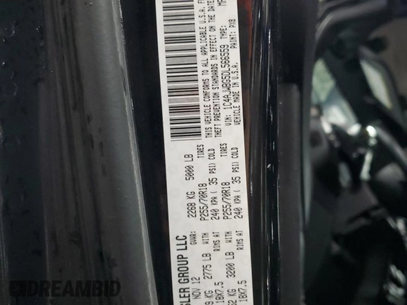 2013 Jeep Wrangler Sahara z VIN 1C4AJWBG5DL566559, wystawiony jako Copart lot #54823405 z przebiegiem 134 099 mil mil oraz Szkoda całkowita • Salvage title. Historia ofert i sprzedaży dostępna na DreamBid. Obrazek 12.