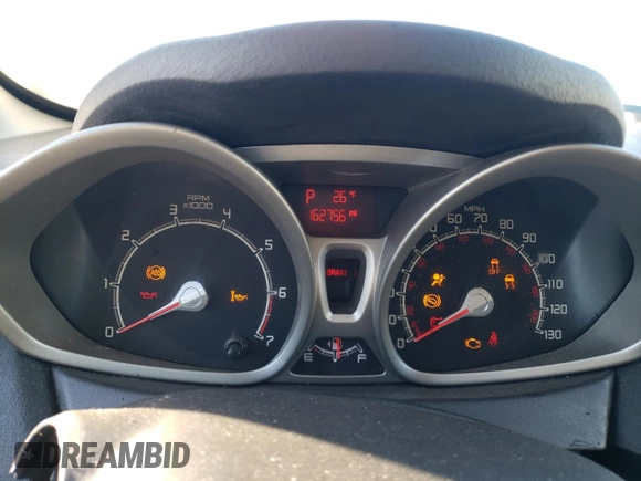 2012 Ford Fiesta SE z VIN 3FADP4EJ2CM139818, wystawiony jako Copart lot #87392534 z przebiegiem 162 756 mil mil oraz Szkoda całkowita • Salvage title. Historia ofert i sprzedaży dostępna na DreamBid. Obrazek 9.