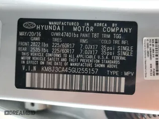 2016 Hyundai Tucson SE with VIN KM8J3CA45GU255157, listed as a Copart auction lot 43698075 with 93,252 mi miles and Clean Title. Bid and sale history available at carsss.com. Image 14.