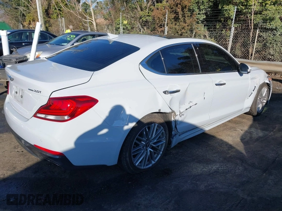 2021 Genesis G70 2.0T with VIN KMTG34LA6MU075190, listed as a IAAI auction lot 41474675 with 72,743 mi miles and . Bid and sale history available at DreamBid. Image 4.