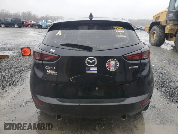2021 Mazda CX-3 Sport with VIN JM1DKDB79M1502972, listed as a Copart auction lot 44917055 with Not Provided miles and Salvage Title. Bid and sale history available at carsss.com. Image 6.