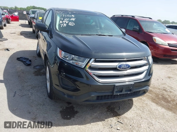 2015 Ford Edge SE z VIN 2FMTK3G83FBB52782, wystawiony jako IAAI lot #42257635 z przebiegiem 166 375 mil mil oraz . Historia ofert i sprzedaży dostępna na DreamBid. Obrazek 1.