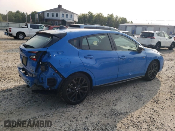 2024 Subaru Impreza RS with VIN JF1GUHJC3R8315759, listed as a Copart auction lot 66145174 with 323 mi miles and Salvage Title. Bid and sale history available at carsss.com. Image 3.