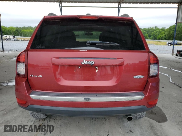 2017 Jeep Compass High Altitude with VIN 1C4NJDEB1HD109608, listed as a Copart auction lot 58195745 with 76,547 mi miles and Salvage title. Bid and sale history available at DreamBid. Image 6.