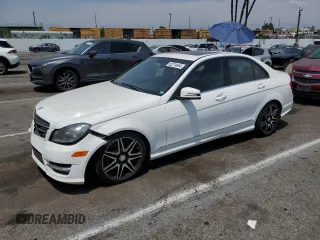 2014 Mercedes-Benz C 350 Sport with VIN WDDGF5HB0ER314501, listed as a Copart auction lot 62274664 with 243,546 mi miles and Salvage Title. Bid and sale history available at DreamBid. Image 1.