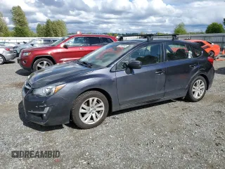 2015 Subaru Impreza Premium z VIN JF1GPAC61FH217122, wystawiony jako Copart lot #57685965 z przebiegiem 96 211 mil mil oraz Szkoda całkowita • Salvage title. Historia ofert i sprzedaży dostępna na DreamBid. Obrazek 1.