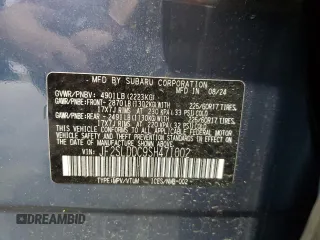 2025 Subaru Forester Premium with VIN JF2SLDDC9SH471002, listed as a Copart auction lot 56819605 with 3,711 mi miles and Salvage title. Bid and sale history available at DreamBid. Image 14.