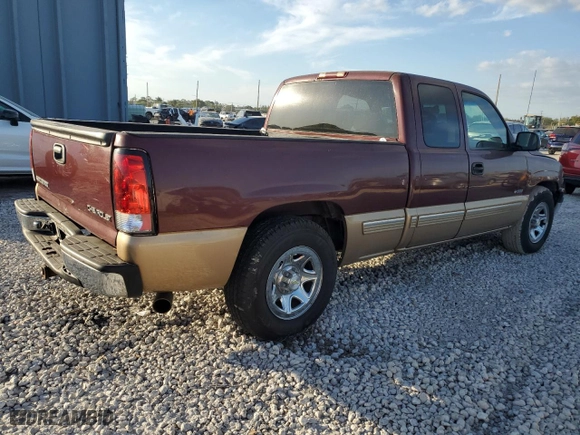 1999 Chevrolet Silverado 1500 LS with VIN 1GCEC19V4XZ162382, listed as a Copart auction lot 42801815 with 145,327 mi miles and Salvage Title. Bid and sale history available at carsss.com. Image 3.