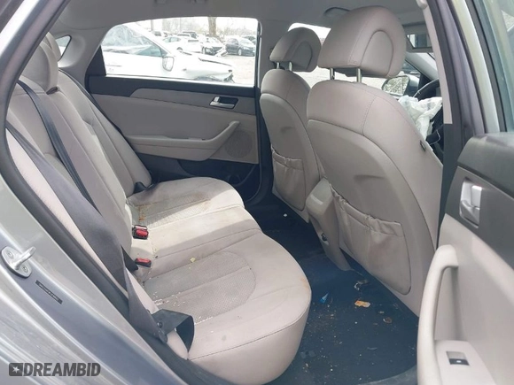 2015 Hyundai Sonata 2.4L SE with VIN 5NPE24AF9FH198602, listed as a IAAI auction lot 41958776 with 154,660 mi miles. Bid and sale history available at carsss.com. Image 8.