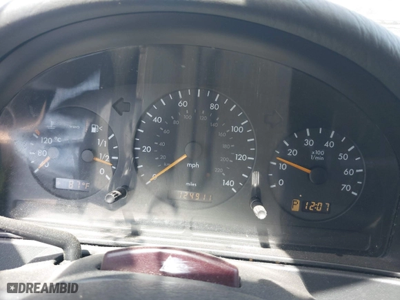 2001 Mercedes-Benz M-Class with VIN 4JGAB54E01A286893, listed as a IAAI auction lot 41799772 with 124,911 mi miles. Bid and sale history available at carsss.com. Image 7.