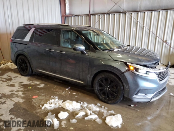 2022 Kia Carnival SX Prestige with VIN KNDNE5H3XN6063808, listed as a Copart auction lot 50247805 with 111,630 mi miles and Salvage Title. Bid and sale history available at carsss.com. Image 4.