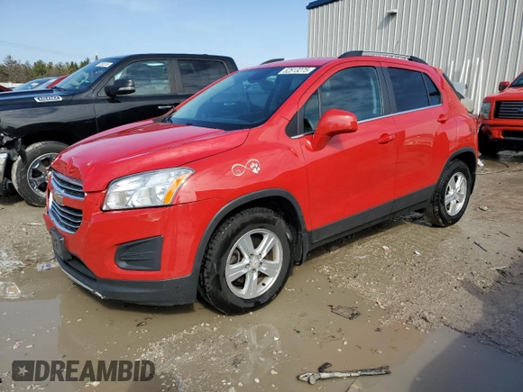 2015 Chevrolet Trax LT with VIN KL7CJLSB6FB258303, listed as a Copart auction lot 52513275 with 80,864 mi miles and Clean Title. Bid and sale history available at carsss.com. Image 1.