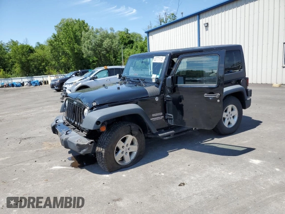 2014 Jeep Wrangler Sport with VIN 1C4AJWAG2EL113843, listed as a Copart auction lot 62771115 with 70,089 mi miles and Salvage title. Bid and sale history available at DreamBid. Image 1.
