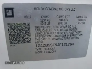 2018 Chevrolet Malibu LS with VIN 1G1ZB5ST9JF131764, listed as a IAAI auction lot 42083127 with 81,185 mi miles and . Bid and sale history available at DreamBid. Image 9.