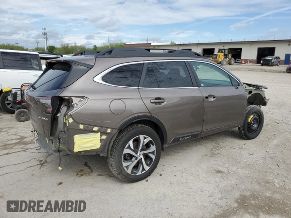 2022 Subaru Outback Limited with VIN 4S4BTANC3N3183310, listed as a Copart auction lot 59888225 with 24,175 mi miles and Non repairable. Bid and sale history available at DreamBid. Image 3.