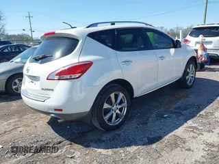 2013 Nissan Murano LE with VIN JN8AZ1MU5DW202434, listed as a IAAI auction lot 41920277 with 130,881 mi miles. Bid and sale history available at carsss.com. Image 4.