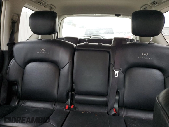 2012 Infiniti QX56 8-passenger with VIN JN8AZ2ND4C9716129, listed as a Copart auction lot 45750875 with 216,312 mi miles and Salvage Title. Bid and sale history available at carsss.com. Image 10.