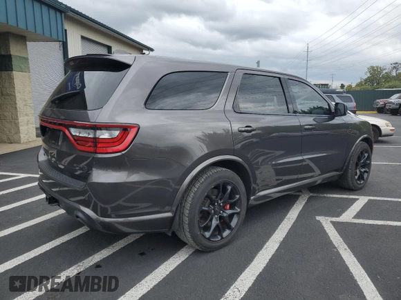 2021 Dodge Durango SRT Hellcat with VIN 1C4SDJH95MC682240, listed as a Copart auction lot 68318644 with 53,995 mi miles and Salvage Title. Bid and sale history available at DreamBid. Image 3.