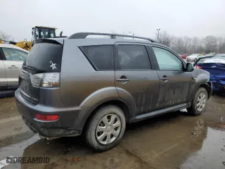 2012 Mitsubishi Outlander ES with VIN JA4AS2AW0CU003615, listed as a Copart auction lot 44958605 with 133,483 mi miles and Salvage Title. Bid and sale history available at carsss.com. Image 3.