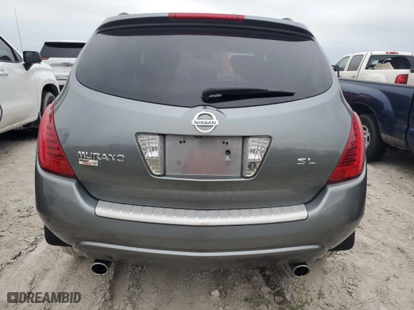 2006 Nissan Murano S with VIN JN8AZ08T16W401298, listed as a Copart auction lot 75634574 with 36,606 mi miles and Salvage Title. Bid and sale history available at carsss.com. Image 6.