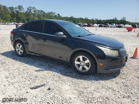 2013 Chevrolet Cruze 1LT with VIN 1G1PC5SB1D7162680, listed as a Copart auction lot 52589715 with 187,034 mi miles and Salvage Title. Bid and sale history available at carsss.com. Image 4.