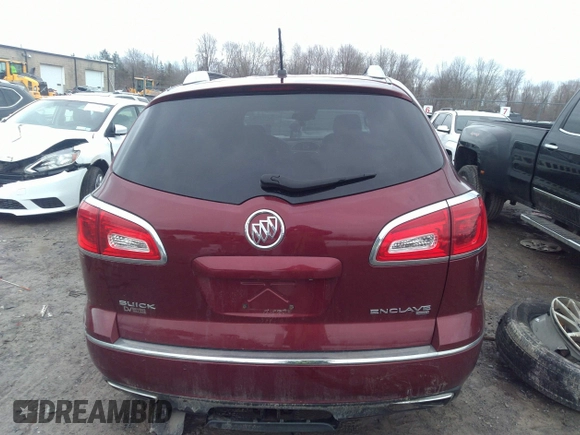 2015 Buick Enclave Leather with VIN 5GAKVBKD9FJ224801, listed as a IAAI auction lot 41737679 with 100,115 mi miles and . Bid and sale history available at carsss.com. Image 16.