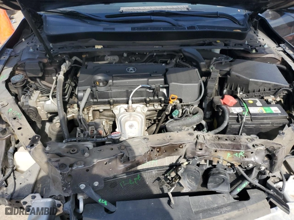 2015 Acura TLX Tech with VIN 19UUB1F53FA022597, listed as a Copart auction lot 43920465 with 0 mi miles and Salvage Title. Bid and sale history available at carsss.com. Image 12.