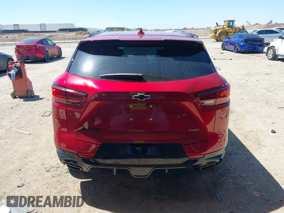 2024 Chevrolet Blazer RS with VIN 3GNKBERS4RS126640, listed as a IAAI auction lot 42227636 with 31,951 mi miles and . Bid and sale history available at DreamBid. Image 16.