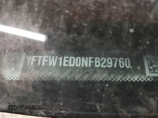 2022 Ford F-150 XL с VIN 1FTFW1ED0NFB29760, выставлен на аукционе IAAI как лот 42782597 с пробегом 29 383 миль миль и . История ставок и продаж доступна на DreamBid. Изображение 10.