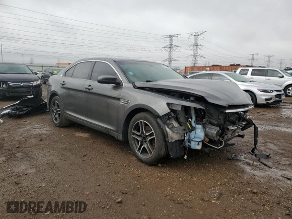 2015 Ford Taurus SEL with VIN 1FAHP2E8XFG104350, listed as a Copart auction lot 49139655 with 161,857 mi miles and Salvage title. Bid and sale history available at DreamBid. Image 4.
