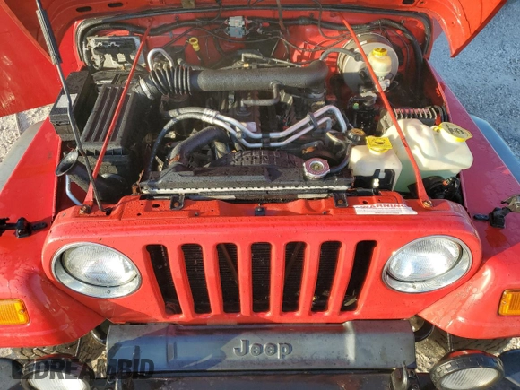 2003 Jeep Wrangler Sport with VIN 1J4FA49S43P332645, listed as a Copart auction lot 77424814 with 165,909 mi miles and Non Repairable. Bid and sale history available at carsss.com. Image 12.