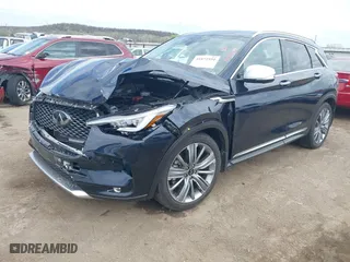 2021 Infiniti QX50 SENSORY with VIN 3PCAJ5CB3MF108969, listed as a IAAI auction lot 41872551 with 38,009 mi miles. Bid and sale history available at carsss.com. Image 2.