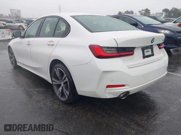 2023 BMW 3 Series 330i with VIN 3MW69FF09P8D02474, listed as a IAAI auction lot 41551264 with 20,238 mi miles. Bid and sale history available at carsss.com. Image 3.