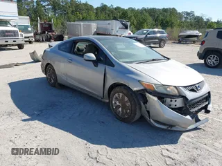 2012 Honda Civic Cpe LX with VIN 2HGFG3B5XCH530848, listed as a IAAI auction lot 41855000 with 110,145 mi miles. Bid and sale history available at carsss.com. Image 1.