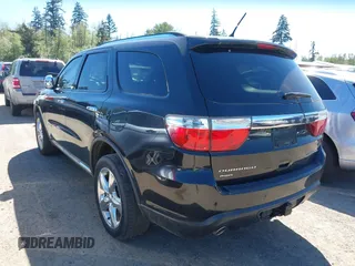 2012 Dodge Durango Citadel with VIN 1C4SDJET7CC286082, listed as a IAAI auction lot 42196420 with 186,459 mi miles. Bid and sale history available at carsss.com. Image 3.