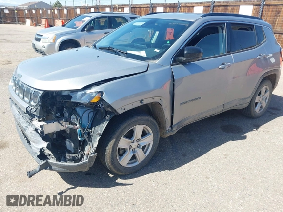 2022 Jeep Compass Latitude with VIN 3C4NJDBB0NT230866, listed as a IAAI auction lot 41979792 with 53,146 mi miles and . Bid and sale history available at DreamBid. Image 6.