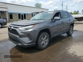 2022 Toyota RAV4 XLE with VIN 2T3P1RFVXNW297719, listed as a Copart auction lot 59318785 with 25,049 mi miles and Salvage title. Bid and sale history available at DreamBid. Image 1.
