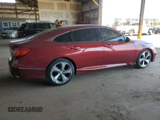 2018 Honda Accord Touring with VIN 1HGCV1F96JA096160, listed as a Copart auction lot 61502425 with 59,901 mi miles and Salvage title. Bid and sale history available at DreamBid. Image 3.