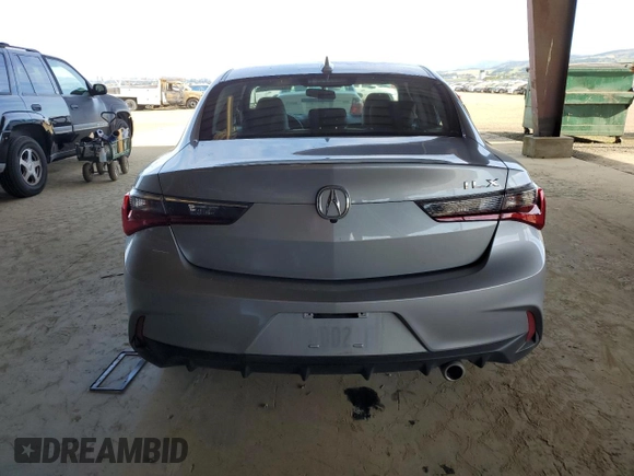 2019 Acura ILX Premium with VIN 19UDE2F78KA008414, listed as a Copart auction lot 52602515 with 57,275 mi miles and Salvage title. Bid and sale history available at DreamBid. Image 6.