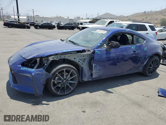 2022 Toyota GR86 Premium with VIN JF1ZNBF13N8758546, listed as a Copart auction lot 58532134 with 35,481 mi miles and Salvage Title. Bid and sale history available at carsss.com. Image 1.