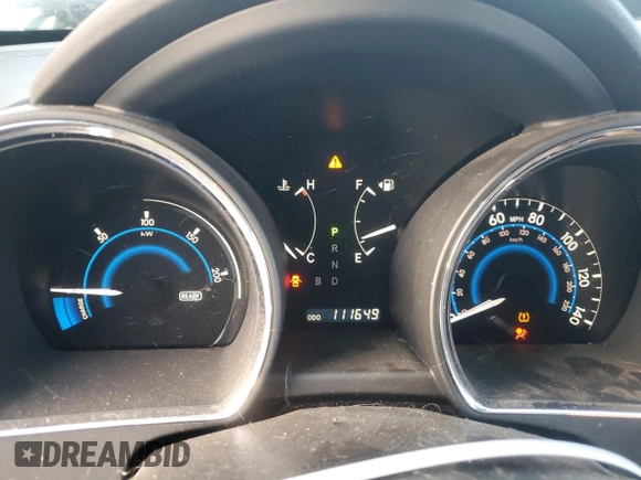 2010 Toyota Highlander Hybrid with VIN JTEBW3EH0A2042466, listed as a Copart auction lot 46064815 with 111,649 mi miles and Salvage Title. Bid and sale history available at carsss.com. Image 9.